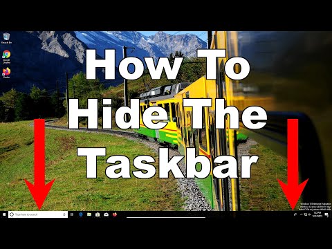 How To Hide The Taskbar – Windows 10 – Finally View In Fullscreen