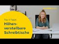 Höhenverstellbarer Schreibtisch: Worauf Du unbedingt achten solltest - Top 5 Tipps