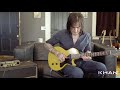 richard fortus of guns n roses demoing khan audio pak amp w gibson lespaul jr