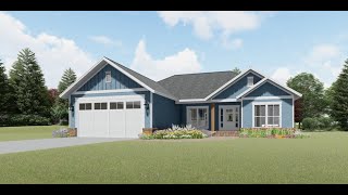 HPG-1416C - The Acadian Oaks - 3 Bed / 2 Bath House Plan by House Plan Gallery