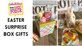 Surprise Easter Gift Boxes with Mod Podge!