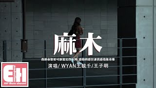 WYAN王毓千/王子明 - 麻木『我拼命想要可卻還是得不到，感情的感冒讓我感覺像毒藥。』【動態歌詞/Vietsub/Pinyin Lyrics】