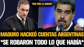 MADURO HACKEÓ TODAS LA CUENTAS ARGENTINAS Y ADORNI REVELÓ TODOS LOS DETALLES