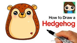How to Draw a Hedgehog Easy | Squishmallow