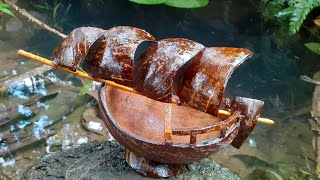 How to make coconut shell sellinsip  idea