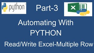 Python Automation Read Write Multiple cells Data From Excel || Python Tutorial || Nitya Cloudtech
