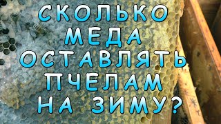 СКОЛЬКО МЕДА ОСТАВЛЯТЬ ПЧЕЛАМ  НА ЗИМУ.