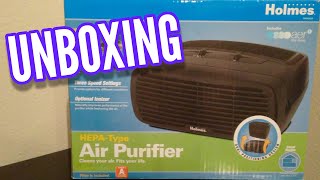 Holmes Air Purifier HEPA Type Filtration UNBOXING (from Walmart)