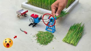 diy tractor chaff cutter machine science projects | @sanocreator @sunfarming7533