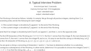 typical Interview problem solution codeforces.