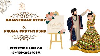 Rajasekhar Reddy With Padma Prathyusha Reception Live On 19-feb-2025@7pm