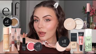FULL FACE OF ELF COSMETICS | makeup and skincare