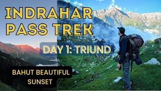 Trek to Indrahar Pass | Triund Trek | Day 1 #triund #himachal #travel