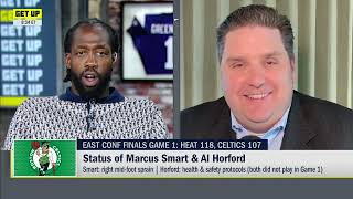 Pat Bev apologizes to Brian Windhorst after saying Marcus Smart was going to play in Game 1 | Get Up