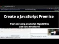 Create a JavaScript Promise (ES6) freeCodeCamp tutorial