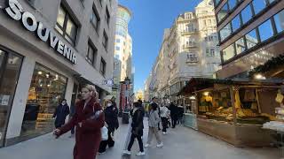 Walking tour Budapest - Hungary 🇭🇺 (Short walk, Christmas 2022, 4K, natural city sound)