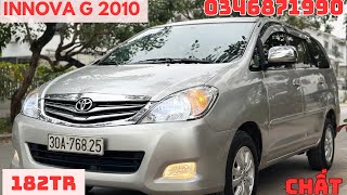 Innova G 2010 tư nhân máy gầm chất siêu bền chỉ 182tr alo 0346871990