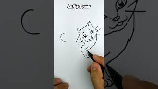 VERY EASY , How to turn words CAT into cartoon #shorts #art #drawing #draw #short