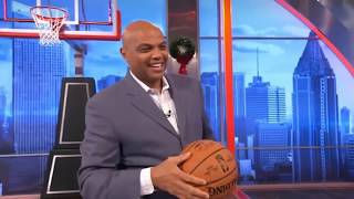 Charles scores on Shaq ! Funny!