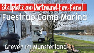 Wohnmobil-Stellplatz 🚐 Fuestrup Camp Marina | Greven | Münsterland | Dortmund-Ems-Kanal | Yachthafen