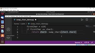 Swapping characters in a string using recursion in Python