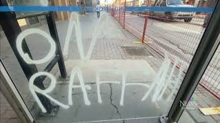 Police investigating after parts of downtown Regina vandalized