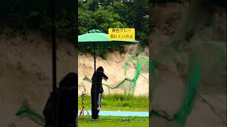 クレー射撃　トリプルトラップ　clay shooting triple trap in Japan #shorts #clayshooting