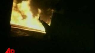 Raw Video: U.S. Helicopter Crash in Iraq