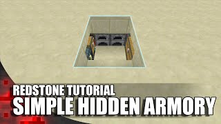 Minecraft: Simple Hidden Armory!