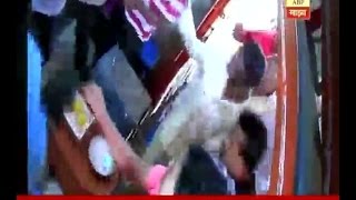 Kolhapur : Temple priest thrashed cctv footage