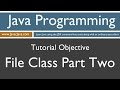 Learn Java Programming - File Class Part Two Tutorial