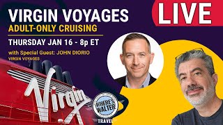 LIVE Virgin Voyages Q\u0026A. Jan 16, 8p ET. #Cruise