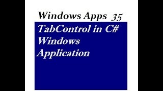 TabControl in C# Windows Application