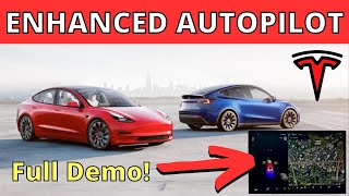 Tesla Enhanced Autopilot - Is The Upgrade Worth The Cost? FULL DEMO