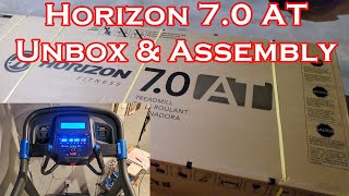Unboxing and Set up - Horizon Fitness 7.0 AT - full assembly