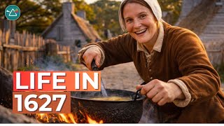 Living Like a Pilgrim in 1627: Cooking, Farming & Survival in Real-Time