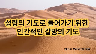 [예수의 핏자국 3분 복음] 성령의 기도로 넘어가기 위한 갈망의 기도