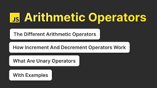 Arithmetic Operators In Javascript | Javascript Tutorial For Beginners | Interview Questions