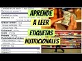 ¿Cómo leer etiquetas nutricionales FÁCILMENTE?