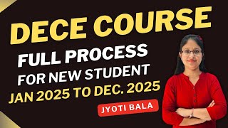 IGNOU DECE Course Full Process For New Student  2025 ||Gursehaj Coaching Classes