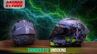 Thunder Piston D10 Helmet | Studds | Review | हिंदी में | in Hindi