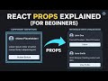 React Props Explained for Beginners | Reusable Card Component