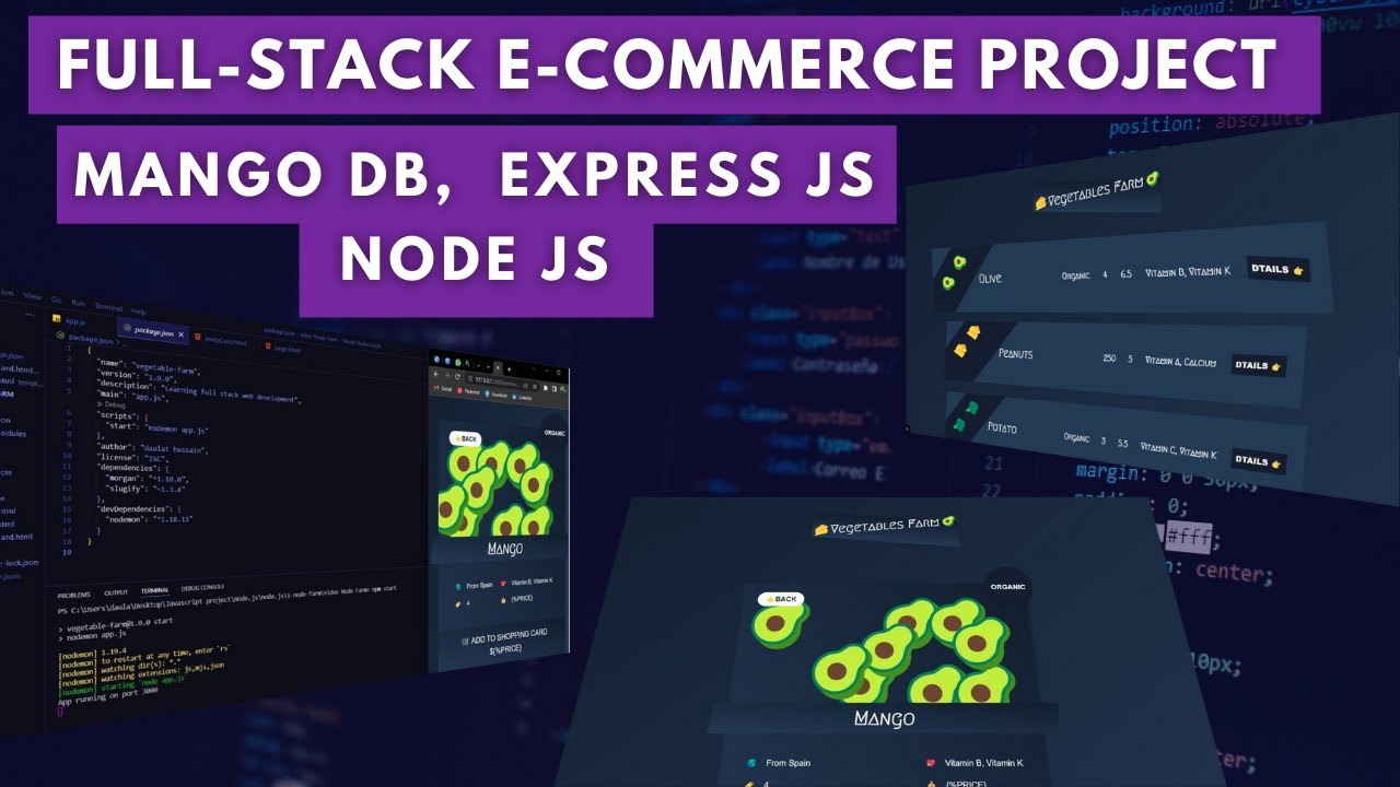 Full-Stack E-Commerce Project With MongoDB, Express JS & Node JS, Build ...