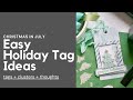 Easy Holiday Tag Ideas + Embellished Cluster Chat