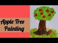 Apple 🍎 tree painting 🎨 😄 #youtube#youtuber#subscribe#viralvideo#trending#painting