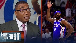 Cris Carter believes Joel Embiid is the key to the 76ers' title push | NBA | FIRST THINGS FIRST