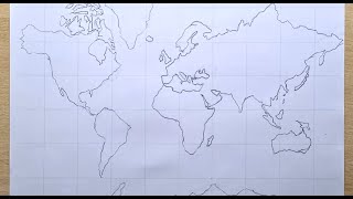 dünya haritası çizimi dünya haritası nasıl çizilir