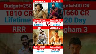 Pushpa2 🆚RRR 🆚 Dangal🆚 Bahubali 2 Movie Box Office Collection Comparison 🔥#shorts #trending