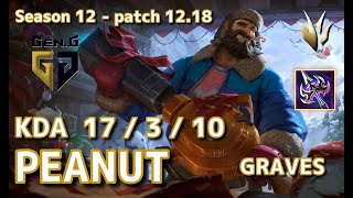 【NAサーバー/Unranked】Gen.G Peanut グレイブス(Graves) VS へカリム(Hecarim) JG - Patch12.18 NA Ranked【LoL】