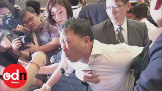 Fighting breaks out in Hong Kong's legal assembly